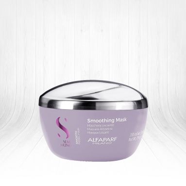 Alfaparf Semi Di Lino Smooth Smoothing Pürüzsüzleştirici Maske 200ml Asi saçlar için kabarma önleyici saç maskesi